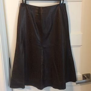 Anne Klein Leather Skirt